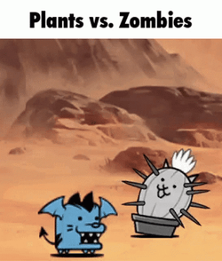 Battle Cats Plants Vs Zombies GIF