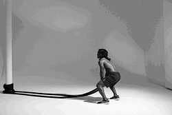 Battle Rope Exercise Burpees