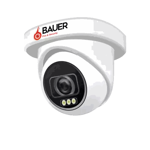Bauer Fire Security Camera Red Light Sticker