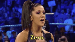 Bayley Giving Zero Inside The Ring GIF