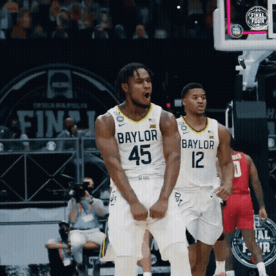Baylor Basketball Players Celebrating GIF