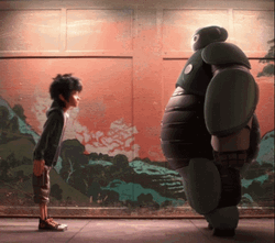 Baymax And Big Boy Bowed GIF