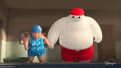 Baymax Big Hero Jumping GIF