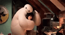 Baymax Care For Hiro GIF