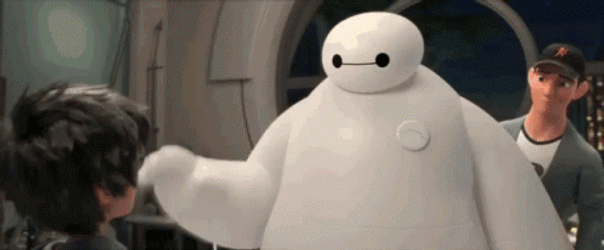 Baymax High Five GIF