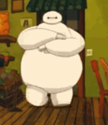 Baymax Marching Snappy  GIF