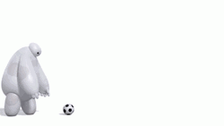 Baymax Playing Ball GIF