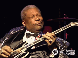 BB King Guitar Face GIF