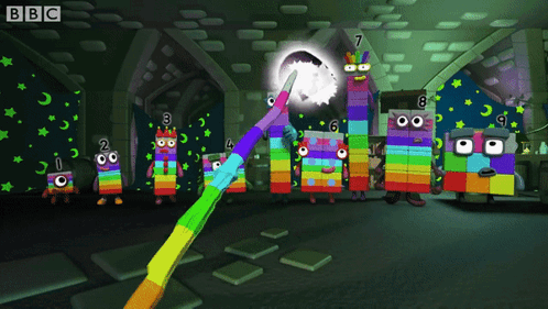BBC Logo Above Cartoon Scene GIF