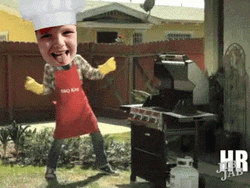 Bbq Grill Master Dancing Bubble Head Meme GIF
