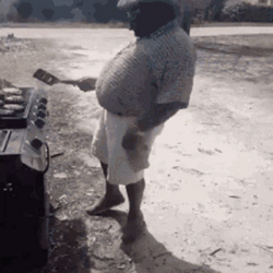 Bbq Grilling Chubby Man Dancing GIF