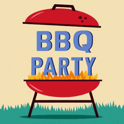 Bbq Party Burning Mobile Design GIF