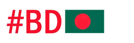 BD Logo With Flag Sticker