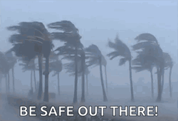Be Careful Strong Storm Hit GIF