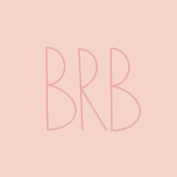 Be Right Back Aesthetic Design GIF