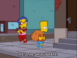 Be Safe Bart Simpson Fake Street GIF