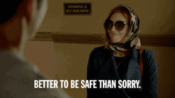Be Safe Brittany Snow Disguised GIF