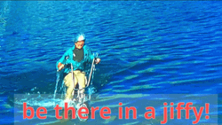 Be There In A Jiffy GIF