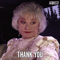 Bea Arthur Thank You Sir GIF