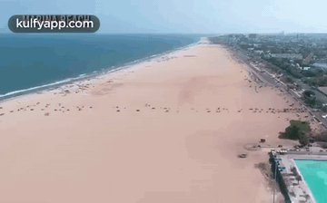 Beach Aerial View With Kulfyapp.com GIF