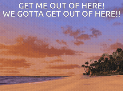 Beach Get Me Out Of Here GIF