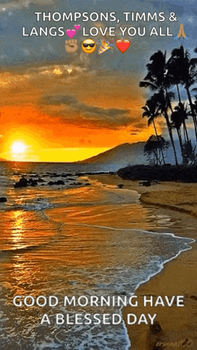 Beach Good Morning Have A Blessed Day GIF