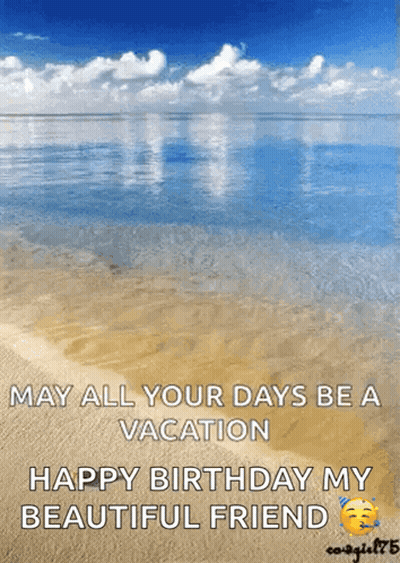 Beach May All Your Days Be A Vacation GIF