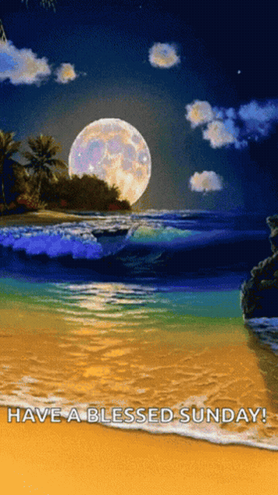 Beach Painting Have A Blessed Sunday GIF