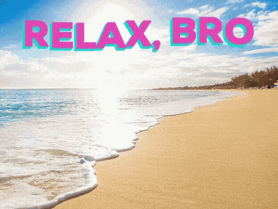 Beach Relax Bro GIF