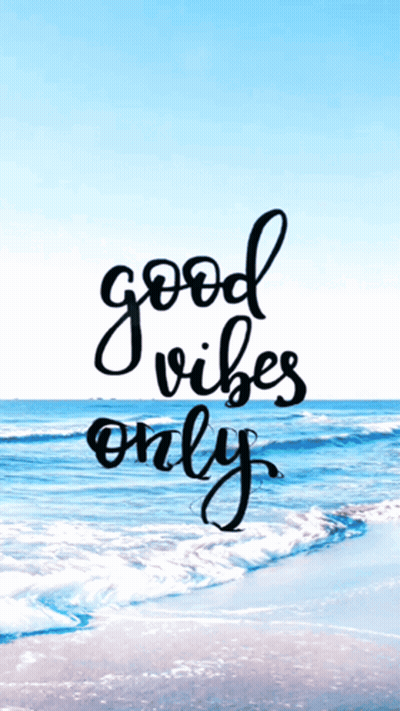 Beach Scene Good Vibes Only GIF