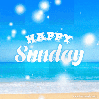 Beach Scene Happy Sunday GIF