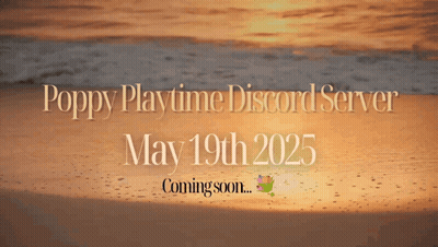 Beach Scene With Poppy Playtime Discord Server GIF