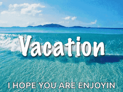 Beach Vacation Hope You're Enjoying GIF