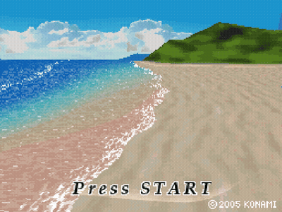 Beach Video Game Press Start 2005 Konami GIF