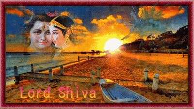 Beach With Lord Shiva GIF