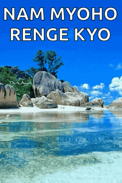 Beach With Nam Myoho Renge Kyo GIF