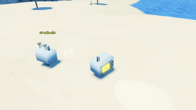 Beach With Person Name Written On Bottom GIF