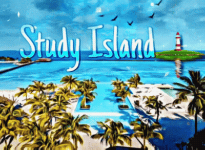 Beach With Study Island GIF