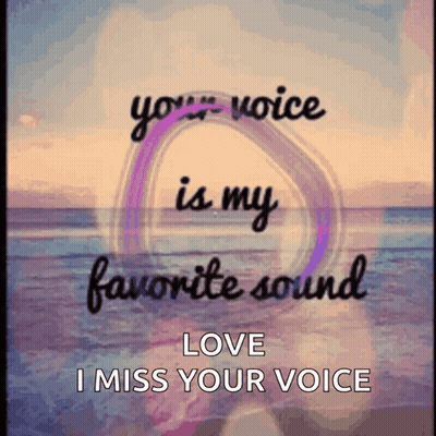 Beach Your Voice Is My Favorite Sound Love I Miss Your Voice GIF