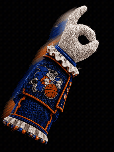 Beaded Glove With Basketball GIF