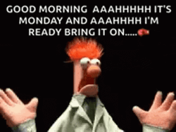 Beaker Good Morning Reaction GIF