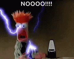 Beaker Is Electrocuted GIF