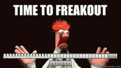 Beaker Time To Freak Out GIF