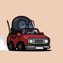 Beanz In Speeding Car GIF