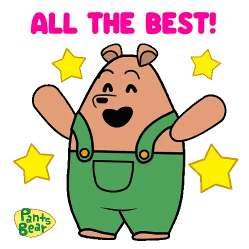 Bear All The Best Sticker