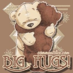 Bear And Pooh Big Hugs GIF