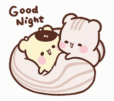 Bear And Squirrel Sleeping Good Night GIF