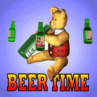 Bear Beer Time GIF