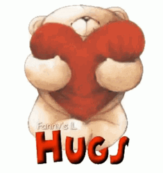 Bear Big Hugs Heart GIF