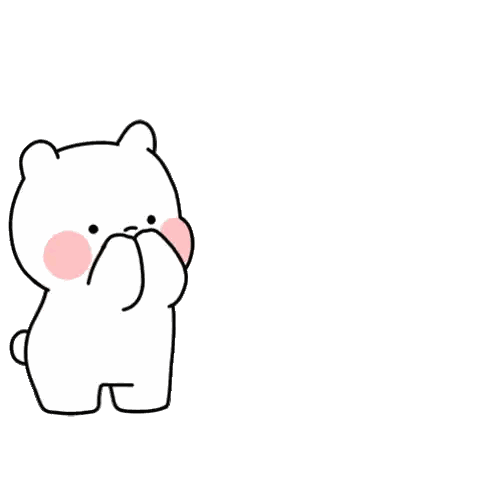 Bear Blowing Pink Heart Sticker